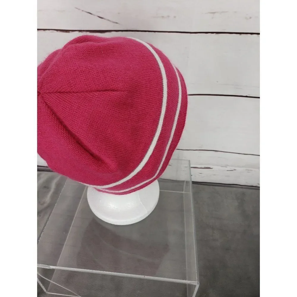 The North Face Girls Youth Junior Medium Pink‎ Logo Beanie Hat